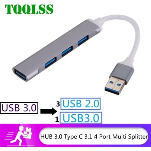 USB C HUB 3.0 Type C 3.1 4 Port Multi Splitter Adapter OTG For Lenovo Xiaomi Macbook Pro 13 15 Air Pro PC Computer Accessories