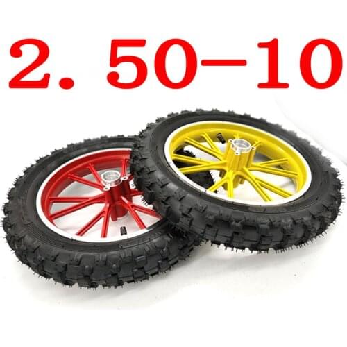 High Quality Rubber 10 Inch Cross Country Motorcycle Tire 2.50-10 Inner Tube, Outer Tube, Front And Rear Wheels, Wheel Hub