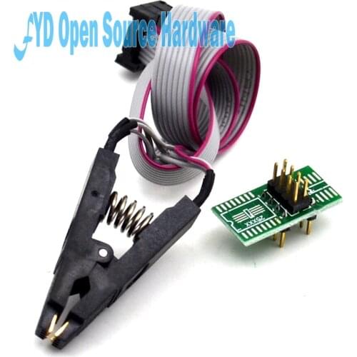 1set update version SOIC8 SOP8 Test Clip For EEPROM 93CXX / 25CXX / 24CXX in-circuit programming adapters