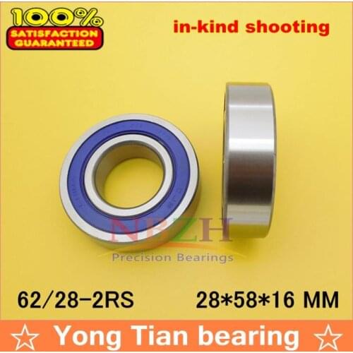 10pcs High quality ABEC-3 Non-standard bearing 62/28 62/28-2RS 28*58*16 mm deep groove ball bearing