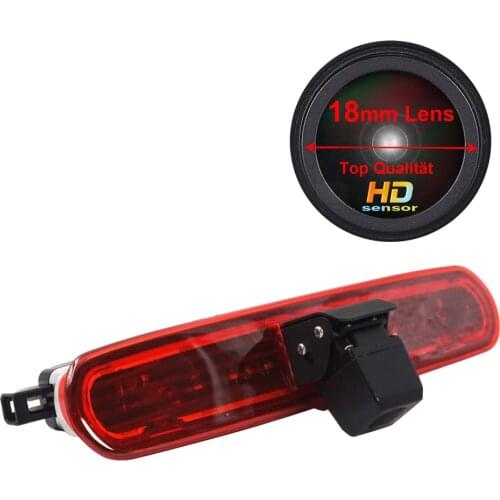 18mm HD lens car camera for Fiat Doblo 263 opel conbo 2010-2018 barke light Vehicle Camera High Mount Stop Lamp Parking Light