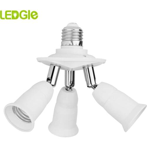 E27 Socket to 3 in 1 E27 Adapter Bulb Lamp Holder Converters E27 Base Socket Splitter LED Light Holder Smart Lighting Accessorie