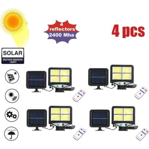 4pcs seperable LED Solar Torch Lamp Outdoor Solar Garden Light Courtyard Balcony Lawn Path Spotlight security lighting motion in