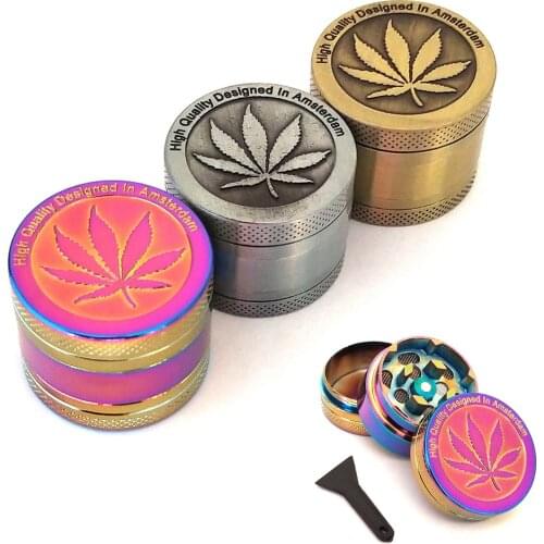 4-layer Herb Tobacco Weed Grinder Smoking Accessories Manual Hand Grass Spice Herb Grinder Miller Crusher Machine Box Best Gift