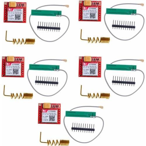5pcs Smallest SIM800L GPRS GSM Module MicroSIM Card Core Board Quad-band TTL Serial Port RCmall FZ1332