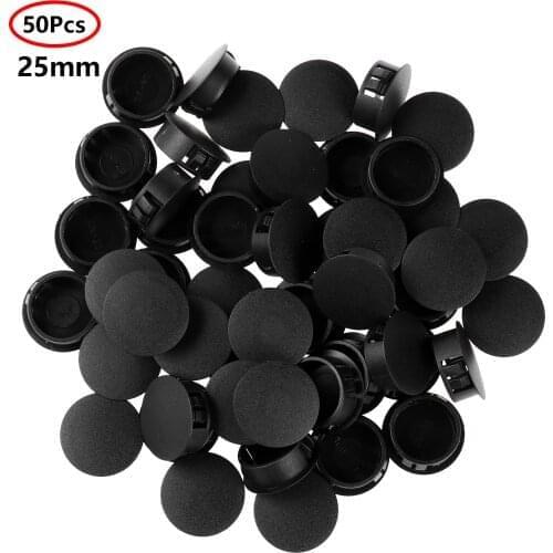 50 Home Accessories Plastic PP Hole Plugs Kit Snap-Type Screw Caps Decorative Dust Covers for Furniture Feet Tubes Fencing Post