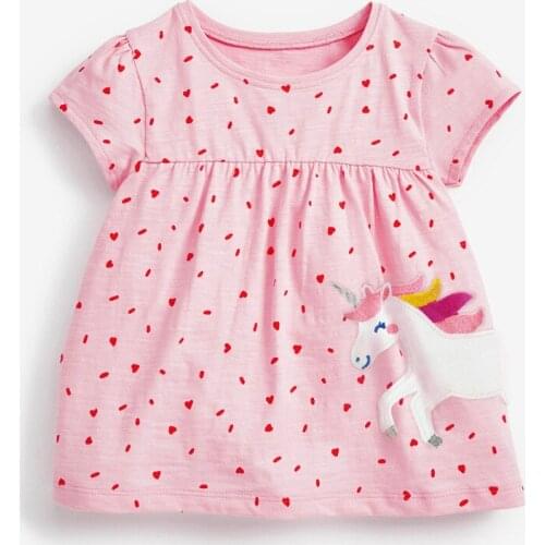 Bambino New Year 2021Tshirt for Girls Cartoon Summer Children Tops 2-7Years Little Kids Clothing Baby Costume Pure Cotton Shirt