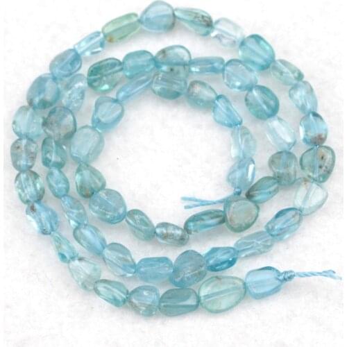 4-6mm freeform apatite stone beads natural stone beads DIY loose beads for jewelry making strand 15 inches wholesale