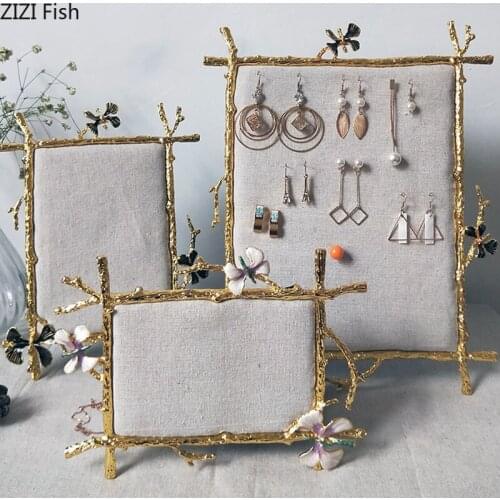 Butterfly Decorative Shelves Earrings Hanging Board Necklace Stand Dressing Table Cosmetic Containers Jewelry Display Shelf