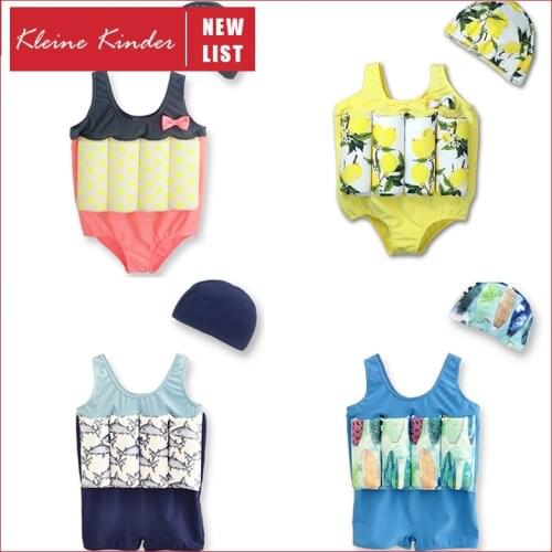 Childrens Swimsuit Buoyancy Floating Swimwear Kids Life Vest Jacket Watersport Boy Girl Trainning Float Bathing Swimming Suit