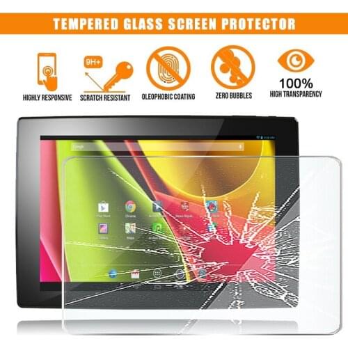 For ARCHOS 101 Cobalt 10.1" Tablet Tempered Glass Screen Protector 9H Premium Scratch Resistant Anti-fingerprint Film Cover