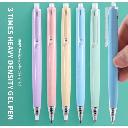 M&G Macaroon Retractable Gel Pen high density22g/pc 0.5mm Rollerball Pens for School Office Stationery Gift Set