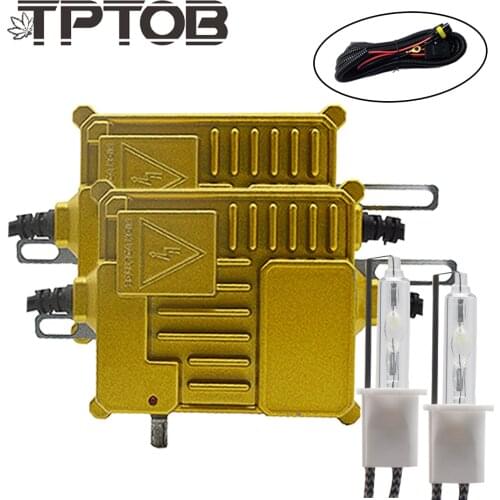 TPTOB 100W Ballast kit HID Xenon Light bulb 12V H1 H3 H7 H11 9005 9006 6000k Auto Xeno Headlight Lamp With adjustable Button
