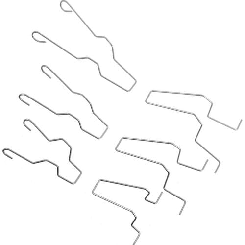 6Pcs Universal Silver Metal H1 H3 H4 H7 Car Headlight Bulb Retaining Spring Clips Kit