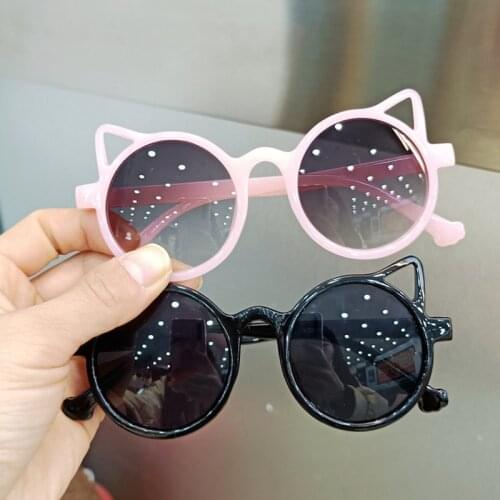 ONEVAN Cute Cat Eye Sunglasses for Children 2021 Fashion Personality Sunglasses Kids Baby Glasses Trend Shades for Girls Boys