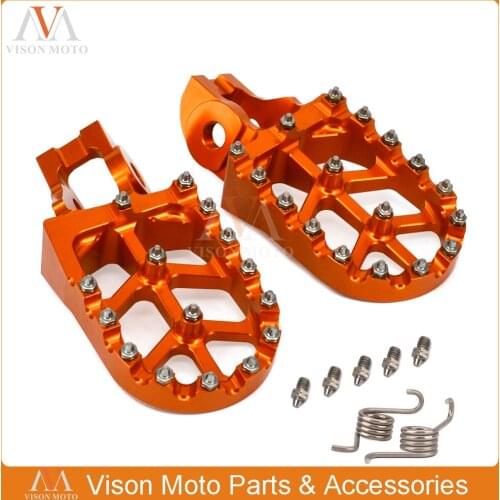 Motorcycle Billet MX Foot Peg Rest Pedal Footpeg For KTM SX SX-F EXC EXCF XC XCF XCW 85 125 150 200 250 300 350 400 450 500-530