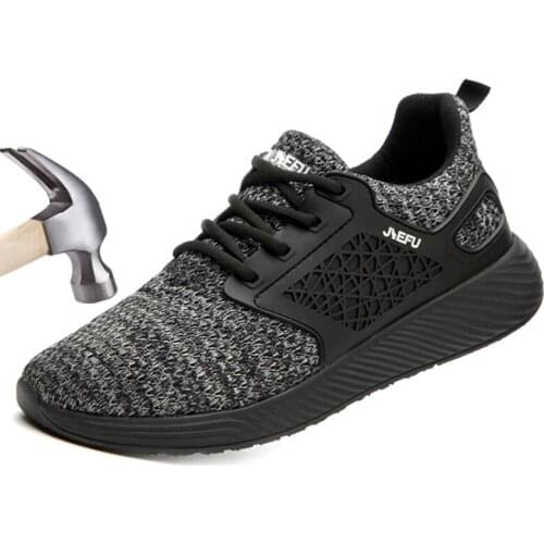 Mens Steel Toe Work Safety Boots Indestructible Men Shoes Women Safty Shoe Sneakers Breathable Anti-smashing Puncture-Proof