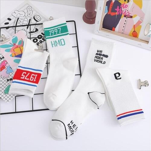 New Summer Socks Female Street Trend Hip-hop Ins Stockings Skateboard Men and Women Couple Jk Tide Brand Sports Socks