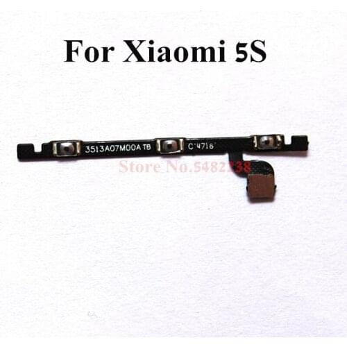 Original Power ON OFF Volume Side Buttons Flex cable For Xiaomi 5S MI5S M5S Side Key connector Replacement