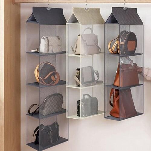 Handbag hanging organizer Hanging wardrobe organizer Three-dimensional storage hanging bag Handbag organizer for closet