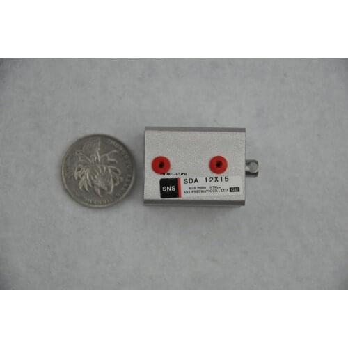 SDA12*15 RcM5' compact cylinder SNS pnematic parts Airtac type actuator air cylinder Hydraulic cylinder SDA Series M5*0.8