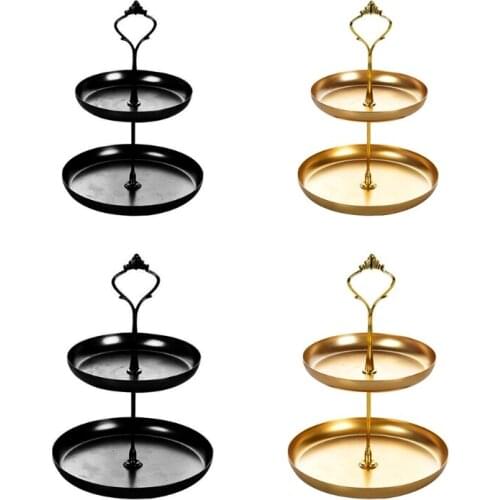 13MA Detachable Cake Stand European Style 2 Tier Pastry Cupcake Fruit Plate Serving Dessert Holder Wedding Party Home Decor