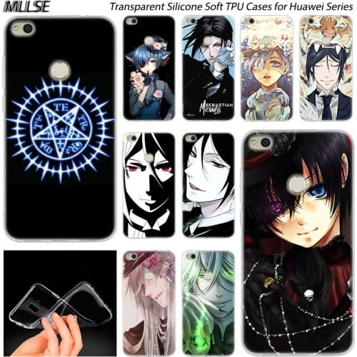 Anime Black Butler Kuroshitsuji Silicone Case for Huawei NOVA 3 3i 4 Honor 7A Pro 7S 6X 7X 8X 8 9 10 Lite Play View 20 Cover