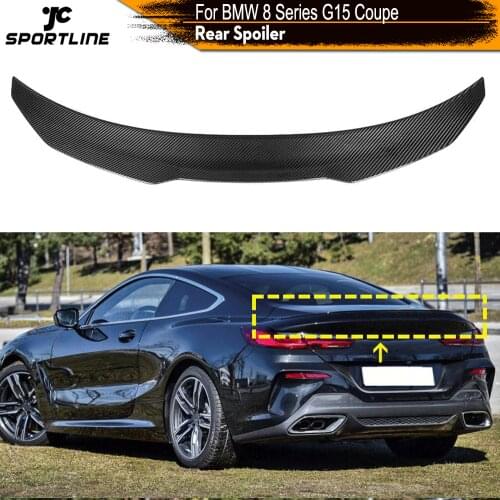 Rear Trunk Spoiler Wing Lip for BMW 8 Series G15 Coupe 2 Door 2018 - 2021 Carbon Fiber Rear Trunk Boot Lip Wing Spoiler