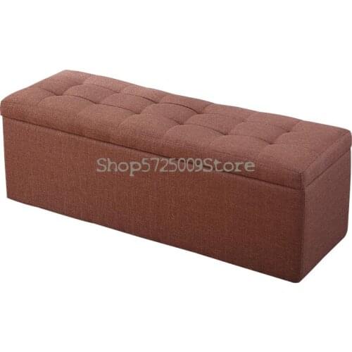 Storage Stool Storage Stool Household Adult Chair Small Sofa Rectangular Shoe Changing Stool Bed End Storage Box Artifact