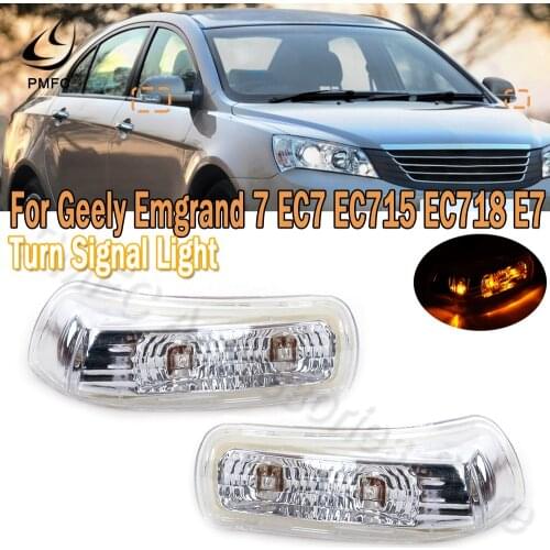 PMFC Turn Signal Light LED Rearview Mirror Lights Door Wing Mirror Blinker Mirror Signal For Geely Emgrand 7 EC7 EC715 EC718