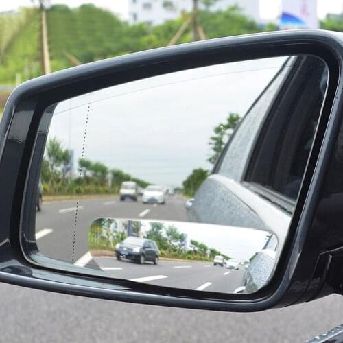 2Pcs 360 Degree Rotating Adhesive Universal Car Wide Angle HD Rear View Mirror