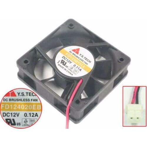 Y.S TECH FD125015LL DC 12V 0.11A 2-Wire 50x50x15mm Server Cooling Fan