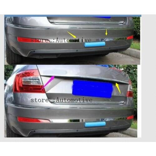 High quality stainless steel Rear Trunk Lid Cover Trim For 2014 2015 2016 2017 2018 for Skoda Octavia a7