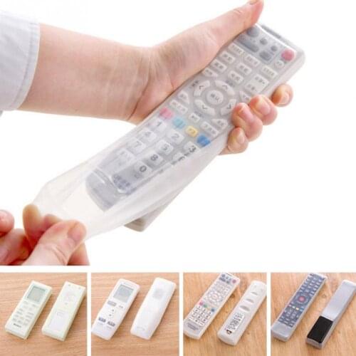 Storage Boxes Transparent Silicone TV Remote Control Cover Protective Holder Bags Home Item Stuff Accessories Supplies #85452