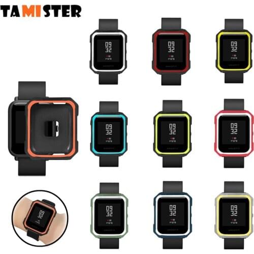 Protective Case for Amazfit Bip Soft Silicone Cover Frame Bumper Shell Protector for Xiaomi Huami Amazfit Bip Watch Accessories