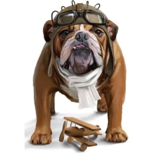 Animal Diamond Art Pit Bulldog Mosaic Embroidery Painting Rhinestone Drawing Picture Home Wall Papers Handcraft Gift Beadwork