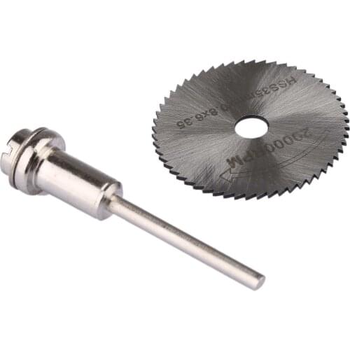 1pc 35mm Cutting Cut Off Wheel Disc HSS Cutting Blades with 3.175mm Mandrel Rod For Grinder Cutoff Circular Saw Rotary Blades