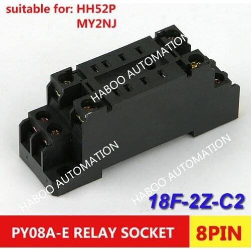 10pcs/lot 8pin Relay Base 18FF-2Z-C2 special electrical socket suit for HH52P MY2NJ auto-relay