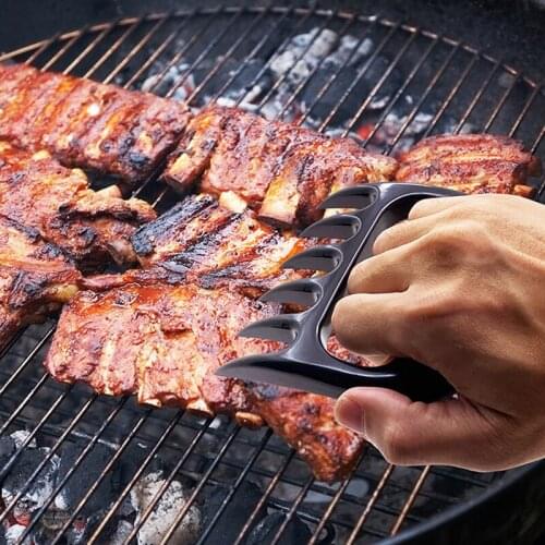 2Pcs BBQ Fork Bear Claw Shape Meat Shredder Grilling Tools Kitchen Cooking Accessories BPA Free Barbecue Manual Cutting Gadgets