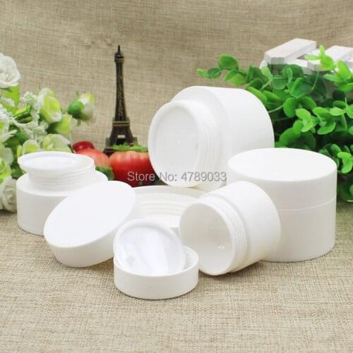 25pcs 3g 5g 10g 15g 30g 50g 80g Matted PP Jar Pots Cosmetic Makeup Inner Lid Face Cream Lip Balm Container Refillable Bottles