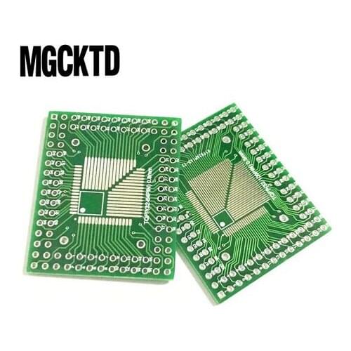5PCS QFP/FQFP/LQFP TQFP32 / TQFP44 / TQFP64 / TQFP80 TQFP100 0.5MM 0.8MM IC adapter Socket / Adapter plate / PCB