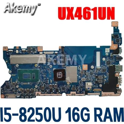 Akemy UX461UN Motherboard I5-8250 CPU 16GB RAM N17S-LG-A1 Mainboard REV2.1 For ASUS UX461UN UX461 UX461U Motherboard Test ok