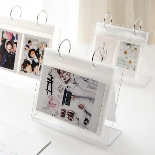 Acrylic desktop standing calendar Mini Polaroid album 3 "5" album 4 "6" photo album photocard holder Tabletop ornaments