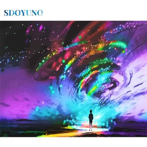 SDOYUNO DZDP3235 Full Square/Round Diamond Painting Scenery 5D DIY Diamond Embroidery Mosaic Rhinestone Pictures Home Decor