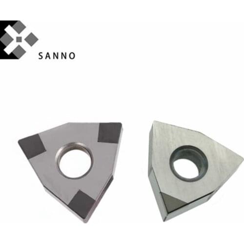 Free shipping WNMG080404 / WNGA080408 CBN cnc carbide turning inserts tips lathe cutting tool blade for cast iron hardened steel