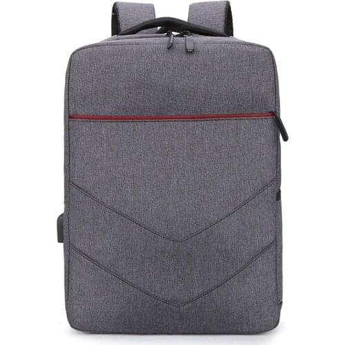 New business computer bag USB charging large-capacity backpack on business trip simple college student backpack