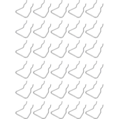 30Pcs Pegboard Plier Holders, Stainless Steel Double Loop Pegboard Hooks Accessories Shelving Display Hooks for Store