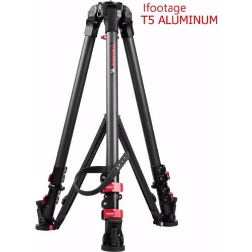 DHL MAX Load 40kg/88lb iFootage Wildbull T5 Aluminium Tripod quick release 75mm bowl wholesale