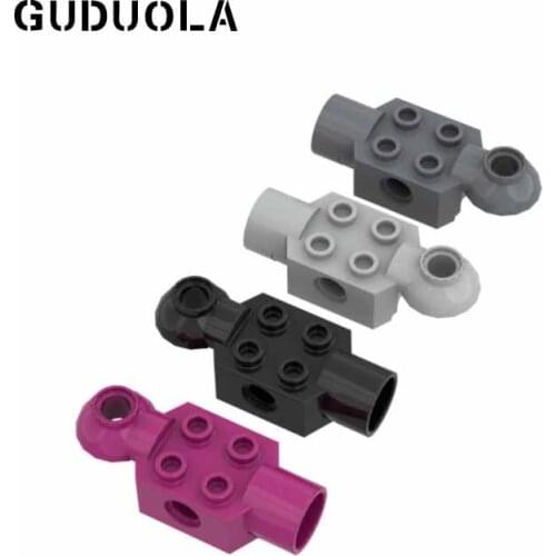 Guduola Technic Brick 2x2 with Horizontal Hinge and Socket (47452) MOC Building Block Small Particle Parts 10pcs/LOT