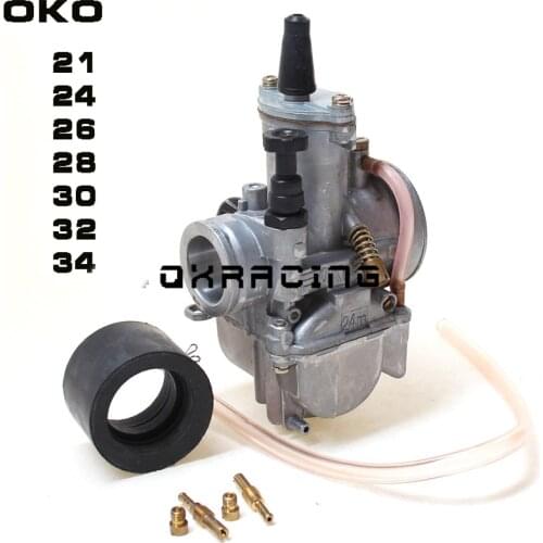 Motorcycle Carburetor 21 24 26 28 30 32 34mm With Power Jet For oko Carburetor Racing Moto 2T 4T Universal